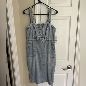 INC Jean jumper dress